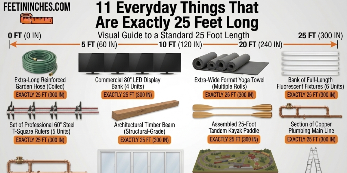 How Long Is 25 Feet? 11 Everyday Things That Are Exactly 25 Feet Long