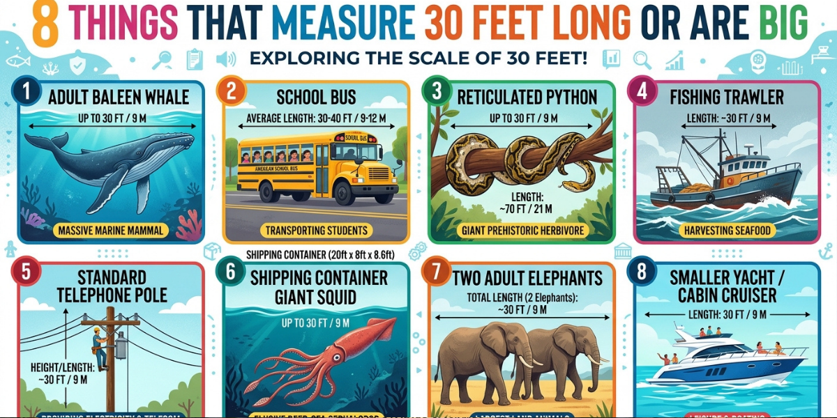 8 Things That Measure 30 Feet Long or Are Big