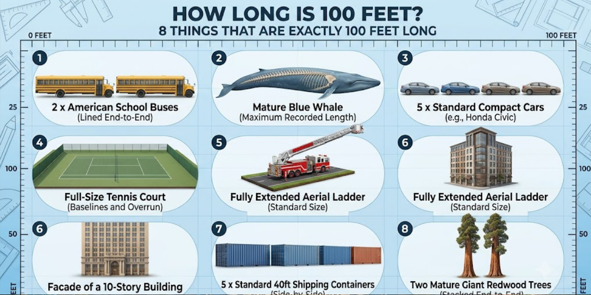 How Long Is 100 Feet? 8 Things That Are Exactly 100 Feet Long